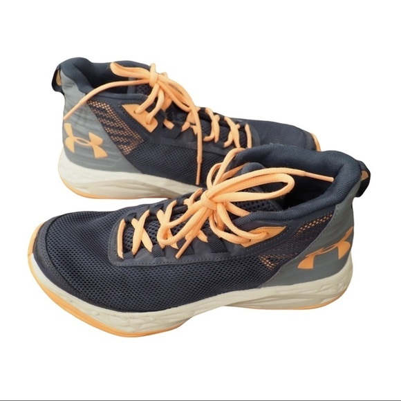 Under Armour Y6.5 girls high top basketball sneakers - Picture 1 of 13